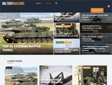 Tablet Screenshot of militarymachine.com